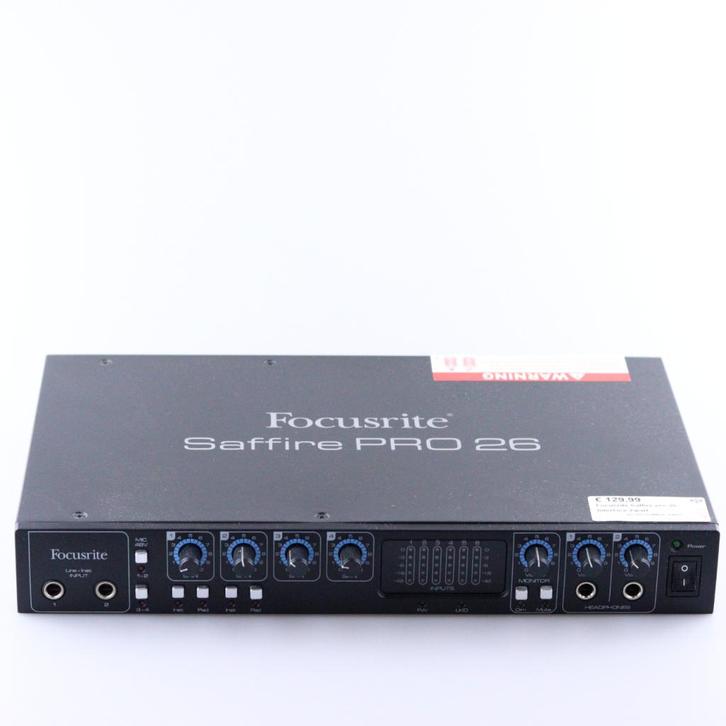 Focusrite Saffire pro 26 Interface Zwart, Audio, Tv en Foto, Tuners, Zo goed als nieuw