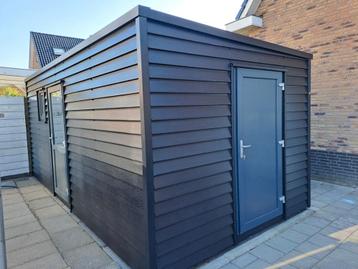 Onderhoudsvrije geïsoleerde tuinhuis/berging/kantoor..  beschikbaar voor biedingen