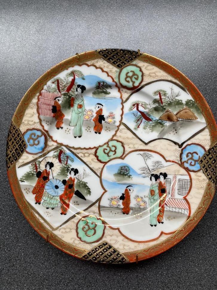 Japans Kutani porceleinen bord, Antiek en Kunst, Curiosa en Brocante, Ophalen