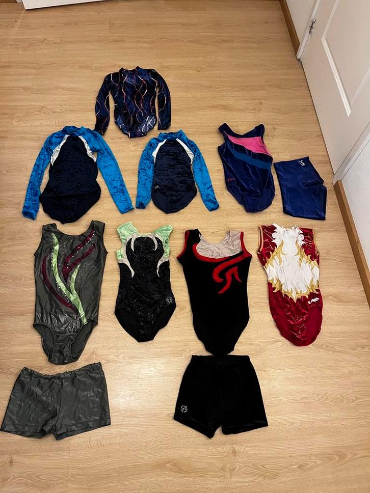 Diverse Turnpakjes, Sport en Fitness, Turnen, Zo goed als nieuw, Turnpak(je), Kindermaat 146 t/m 176, Ophalen of Verzenden