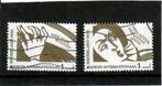 2 x internationaal., Postzegels en Munten, Postzegels | Nederland, Ophalen of Verzenden, Na 1940, Gestempeld