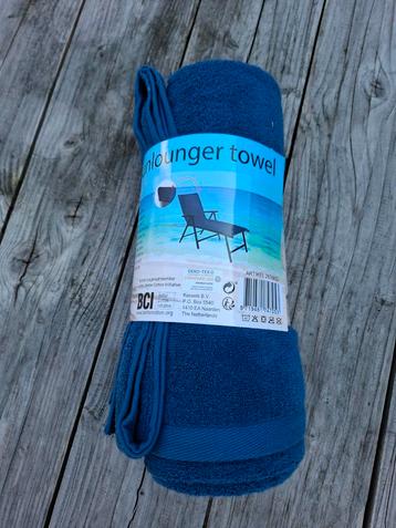 Blauwe Sunlounger Handdoek - Nieuw! beschikbaar voor biedingen