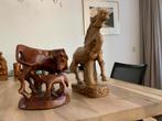 Paard en Koe met Kalf houtsnijwerken, Antiek en Kunst, Kunst | Beelden en Houtsnijwerken, Verzenden