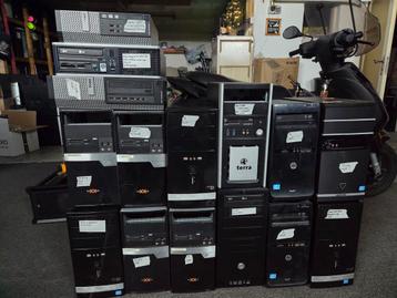 Partij van 15 werkende pc's  ..alleen geen hdd/ssd beschikbaar voor biedingen