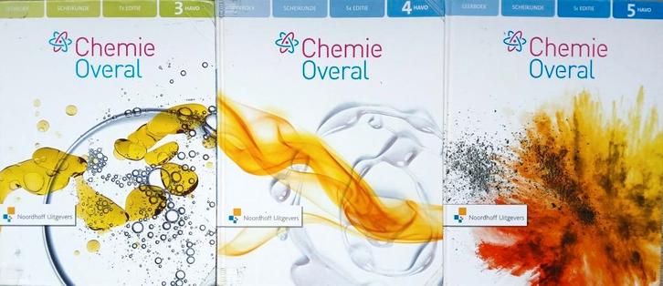 Chemie Overal COMPLETE HAVO SET deel 3+4+5 (incl opdrachten), Boeken, Schoolboeken, Gelezen, Scheikunde, HAVO, Verzenden