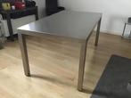 Rvs tafel 160x90, Ophalen, 50 tot 100 cm, Zo goed als nieuw, Vijf personen of meer