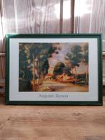 Mooie vintage lijst met print auguste renoir schilderij, Minder dan 50 cm, Ophalen of Verzenden, Zo goed als nieuw, Minder dan 50 cm