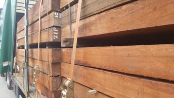 Hardhout palen Okan 15x15 cm Onverwoestbaar! Aanbieding! beschikbaar voor biedingen