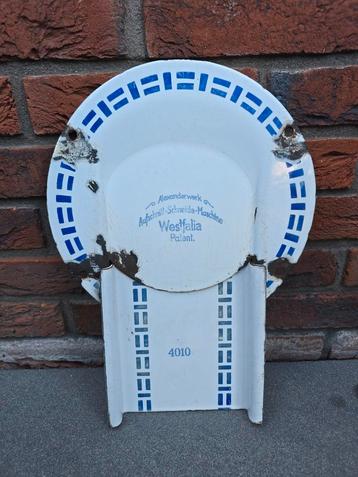 Antieke emaille plaat(en) Alexanderwerk westfalia 4010 €39 beschikbaar voor biedingen