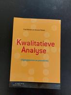 F. Wester - Kwalitatieve analyse, Ophalen of Verzenden, Zo goed als nieuw, F. Wester; Veronika Peters
