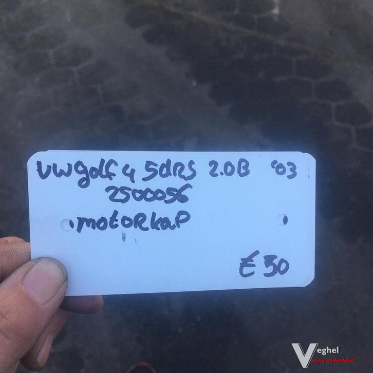 Vw Golf 4 2003  5drs 2.0 B Wagennr 2500056  Motorkap, Auto-onderdelen, Carrosserie en Plaatwerk, Motorkap, Gebruikt, Ophalen