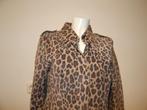 Dolce & Gabbana leren jasje vintage jaguar print vintage i44, Maat 38/40 (M), Dolce & Gabbana, Bruin, Verzenden