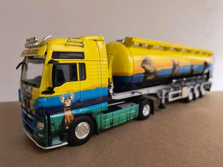 Wsi MAN Silo Melmer, Hobby en Vrije tijd, Modelauto's | 1:50, Zo goed als nieuw, Bus of Vrachtwagen, Wsi, Ophalen of Verzenden