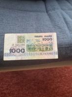 Belarus: een fraai 1000 Rublei bankbiljet uit 1992., Ophalen of Verzenden, Overige landen, Los biljet