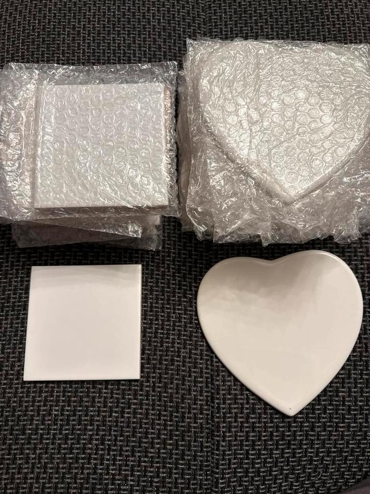 Sublimatie Artikelen Hart & Vierkant, Hobby en Vrije tijd, Overige Hobby en Vrije tijd, Nieuw, Ophalen of Verzenden