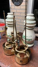 Bierzuilen 2 x, Antiek en Kunst, Antiek | Lampen, Ophalen of Verzenden