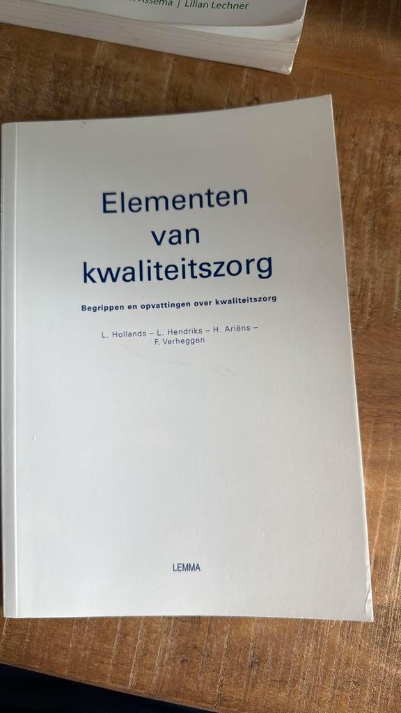 L. Hollands - Elementen van kwaliteitszorg, Boeken, Wetenschap, Zo goed als nieuw, Ophalen of Verzenden