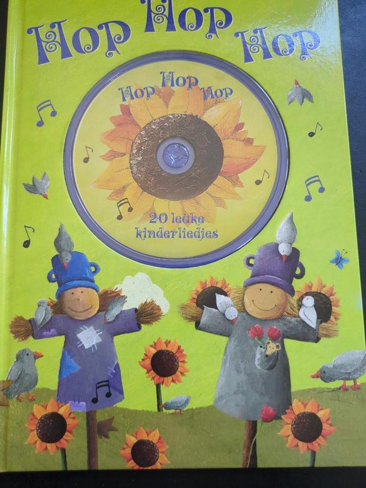 Hop Hop Hop kinderliedjes boek met CD, Boeken, Kinderboeken | Baby's en Peuters, Nieuw, 1 tot 2 jaar, Uitklap-, Voel- of Ontdekboek