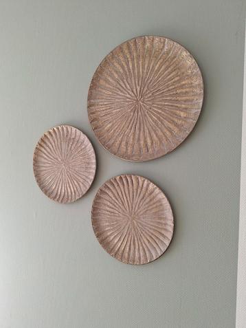 Ronde Wanddecoratie - Set van 3 beschikbaar voor biedingen