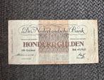100 gulden biljet geldzuivering 1945, Postzegels en Munten, Bankbiljetten | Nederland, Ophalen of Verzenden, 100 gulden, Los biljet