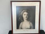 1904 Antiek gravure  jonkvrouw Comtesse Potocta, Antiek en Kunst, Ophalen of Verzenden