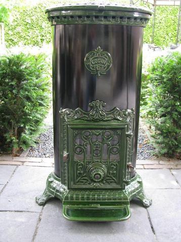 Prachtige grote Godin houtkachel kolen 10KW verwarmd 380m3 beschikbaar voor biedingen