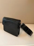 HVISK Zwarte Crossbody Tas Slangenpatroon Lak, Sieraden, Tassen en Uiterlijk, Tassen | Damestassen, Ophalen, Nieuw, Zwart, Schoudertasje