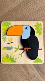 Houten legpuzzel. Toekan, Gebruikt, Ophalen of Verzenden, Van hout, Minder dan 10 stukjes