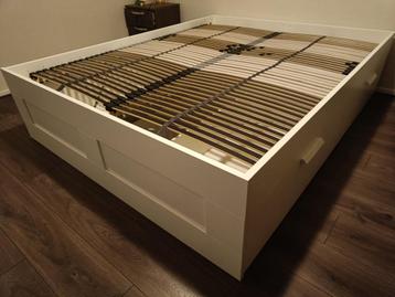 Brimnes bedframe + lattenbodems 160x200 (excl. matras) - afbeelding 1