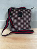 Tommy Hilfiger schoudertas TH monogram Unisex Vintage look, Ophalen of Verzenden, Gebruikt, Rood, Minder dan 40 cm
