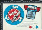 Sticker: NGK Spark Plugs - Rider Helmets (Stickervel), Verzamelen, Verzenden, Zo goed als nieuw, Auto of Motor