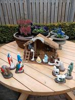 Kerststal gips beelden +  gratis volle krat kerst decoratie, Diversen, Kerst, Ophalen
