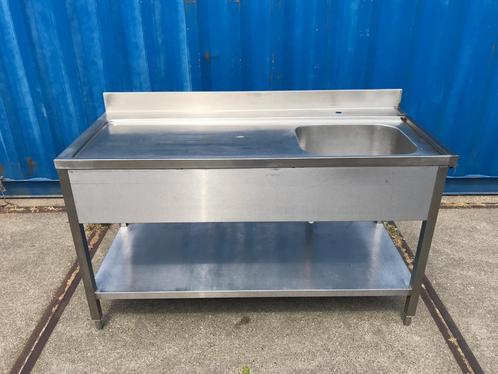 Werkplaats RVS spoelbak werktafel, Doe-het-zelf en Verbouw, Overige Doe-het-zelf en Verbouw, Gebruikt, Ophalen