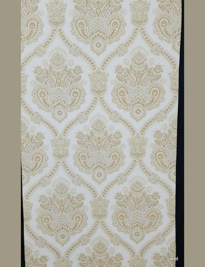 13961 Barok behang zandkleur beige klassiek retro 70s swiet, Huis en Inrichting, Ophalen of Verzenden, 75 m² of meer, Beige