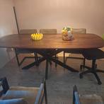 Eettafel met afgeronde hoeken, Huis en Inrichting, Ophalen, Gebruikt, 100 tot 150 cm, 200 cm of meer
