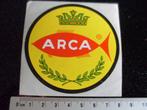 sticker arca logo kroon lauwerkrans hengelsport, Verzenden, Zo goed als nieuw, Merk