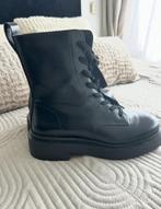 Nieuwe laarzen zwart leer maat 41, Kleding | Dames, Schoenen, Ophalen of Verzenden, Nieuw, Zwart, Hoge laarzen