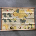 Schoolkaart Bewogen Afrika, Antiek en Kunst, Antiek | Schoolplaten, Geschiedenis, Ophalen of Verzenden