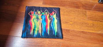 Kleurrijke Kussenhoezen Afrikaanse Danseressen 45x45 beschikbaar voor biedingen