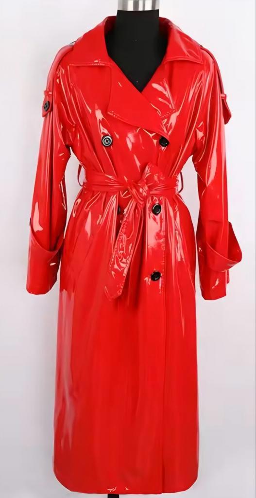 Prachtige lakjas, tm 7XL, Kleding | Dames, Jassen | Winter, Nieuw, Rood, Verzenden