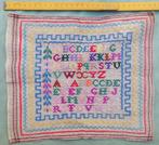 Merklap letterlap, Antiek en Kunst, Antiek | Kleden en Textiel, Ophalen of Verzenden