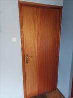 Binnendeur deur houten hout klink scharnieren, Huis en Inrichting, Kasten | Roldeurkasten en Archiefkasten, Ophalen, 25 tot 50 cm