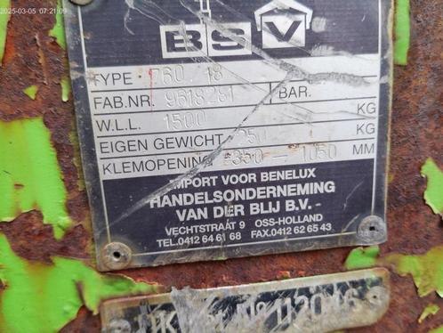 bsv blokkestenenklem probst bandenklem, Zakelijke goederen, Machines en Bouw | Kranen en Graafmachines, Overige typen, Ophalen