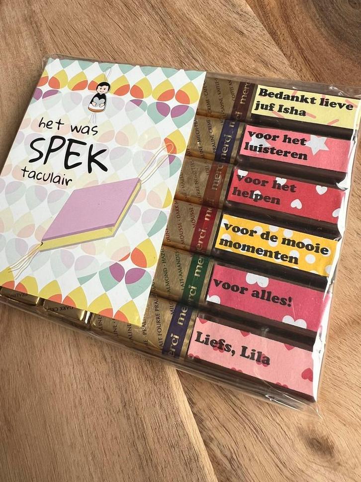 Bedankje juf meester -gepersonaliseerd kado, Hobby en Vrije tijd, Feestartikelen, Nieuw, Ophalen of Verzenden