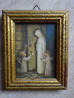 2x Religieus kinderkamer vintage prent  beschermengel, Antiek en Kunst, Ophalen of Verzenden