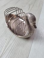 Vintage Zilverkleurig Zwanen Toastrekje, Antiek en Kunst, Antiek | Goud en Zilver, Ophalen of Verzenden, Zilver