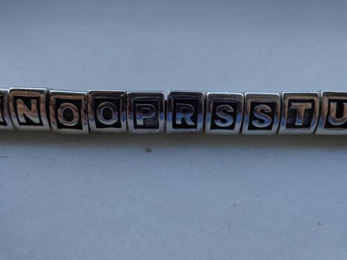 Pandora  letter bedels O , R , U , W , Y , Z, Sieraden, Tassen en Uiterlijk, Bedels, Pandora, Zilver, 1 bedel, Ophalen of Verzenden