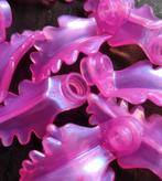 Lego 1x1 leave curved with upright leave, Trans pink per 20, Verzenden, Nieuw, Losse stenen, Lego