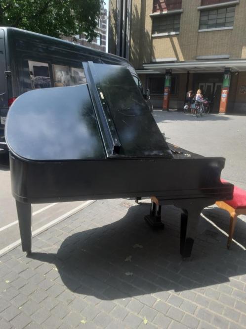 vleugelpiano SCHOLZE, Muziek en Instrumenten, Piano's, Gebruikt, Vleugel, Zwart, Hoogglans, Ophalen