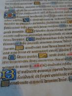 Getijdenboek, manuscript N-Frankrijk Belgie 1480 bladwachter, Antiek en Kunst, Verzenden